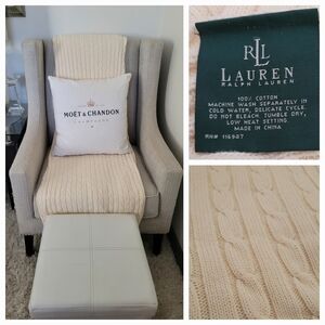 Ralph Lauren Cable THROW / NEW